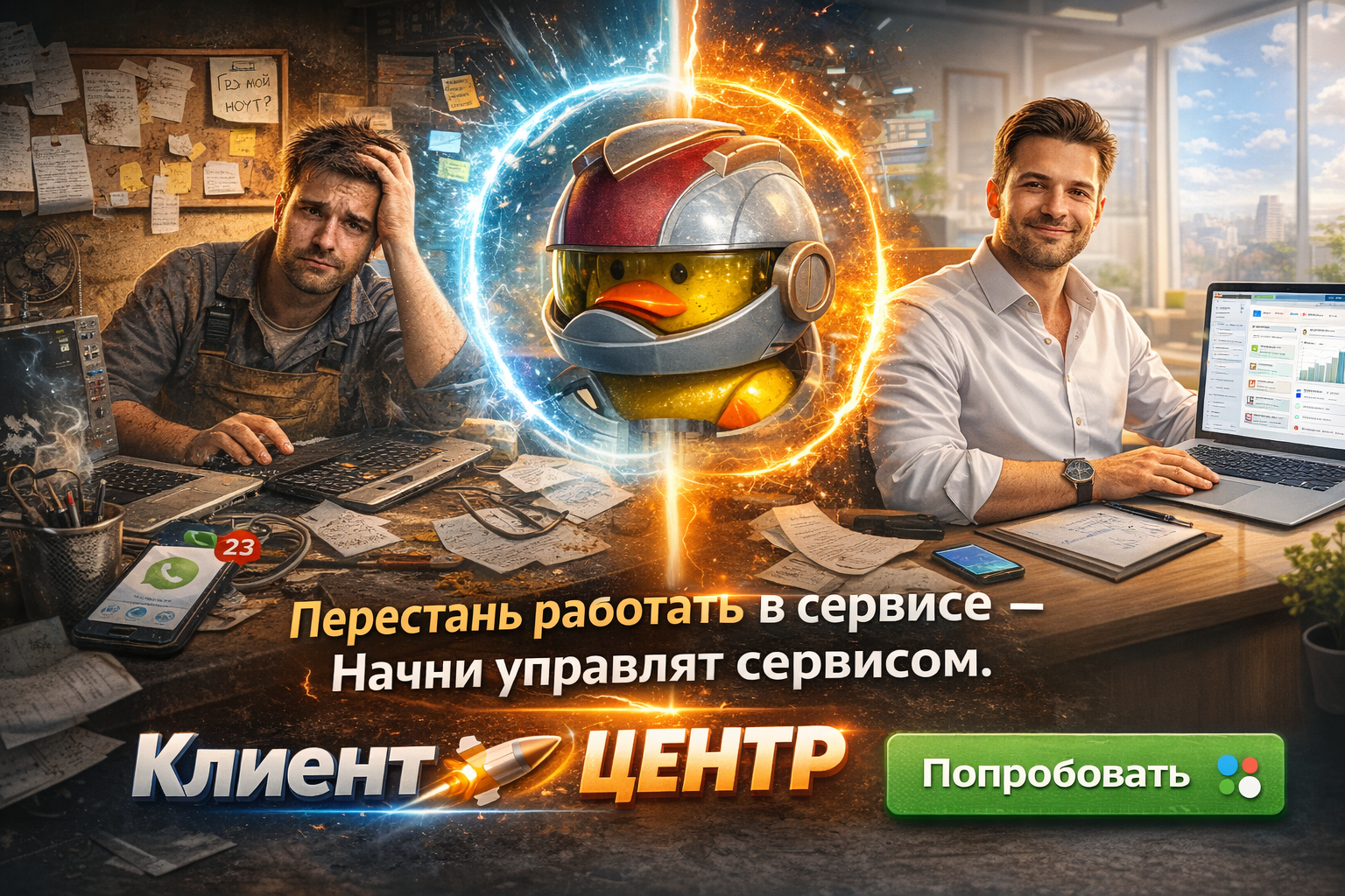 Переход от хаоса к системному управлению с CRM Клиент ЦЕНТР